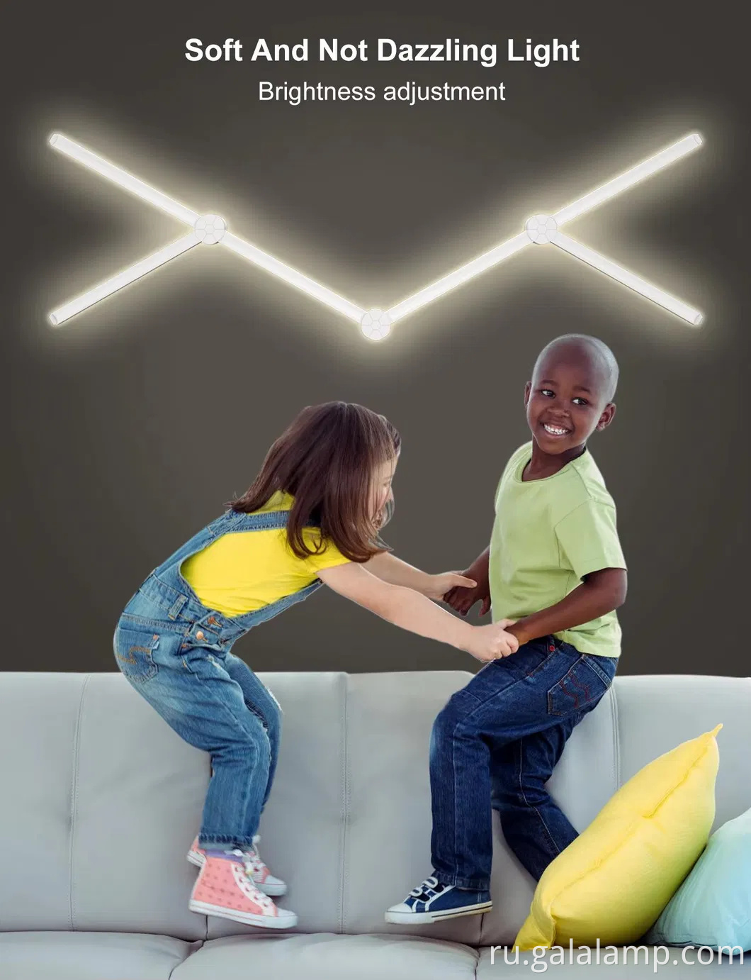 Умный RGB сегментированная настенная лампа для игр и домашнего декора